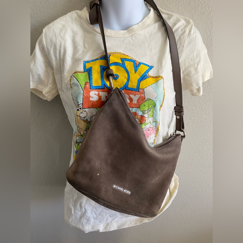 Michael Korean Side bag was real leather